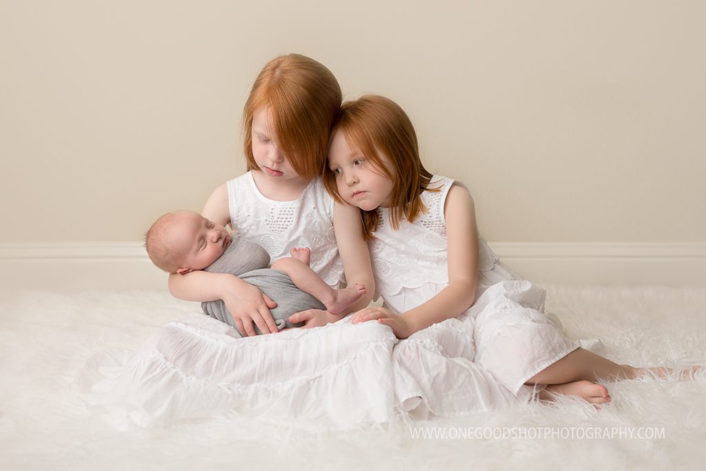 Newborn Photography Fresno Clovis Ca Sisters Siblings Baby Brother