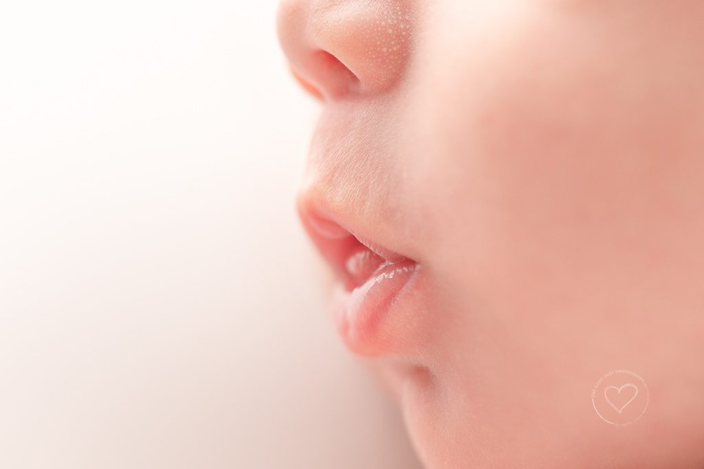 newnorn baby photographer, fresno, clovis, macro, lips, mouth