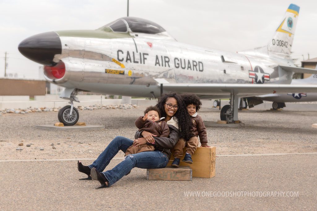 Fresno family photographer, airfield, california national guard