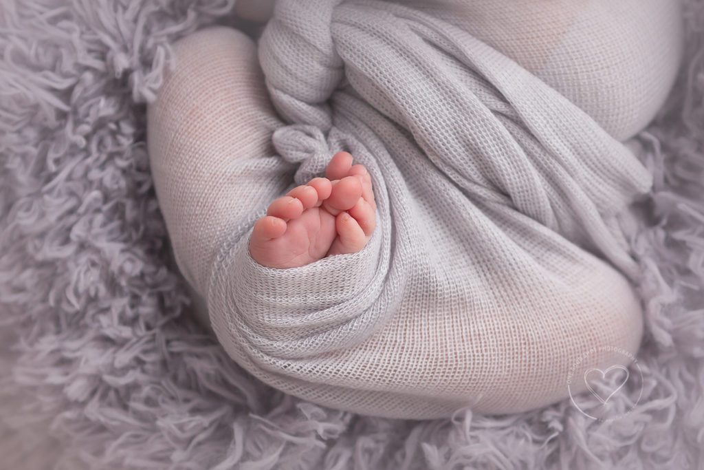 newborn toes lavender