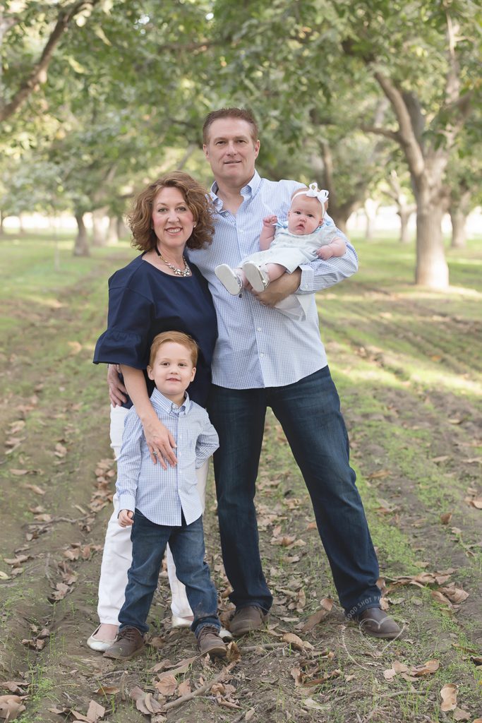 Family Photos, Orchard, Navy and White