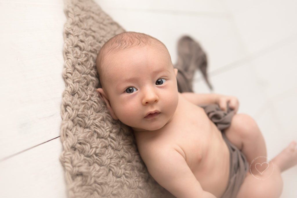 Fresno Baby Photographer | One Good Shot Photographer, Fresno, Clovis, CA, Baby photos, 3 months old, Milestone session, natural posing, neutral baby