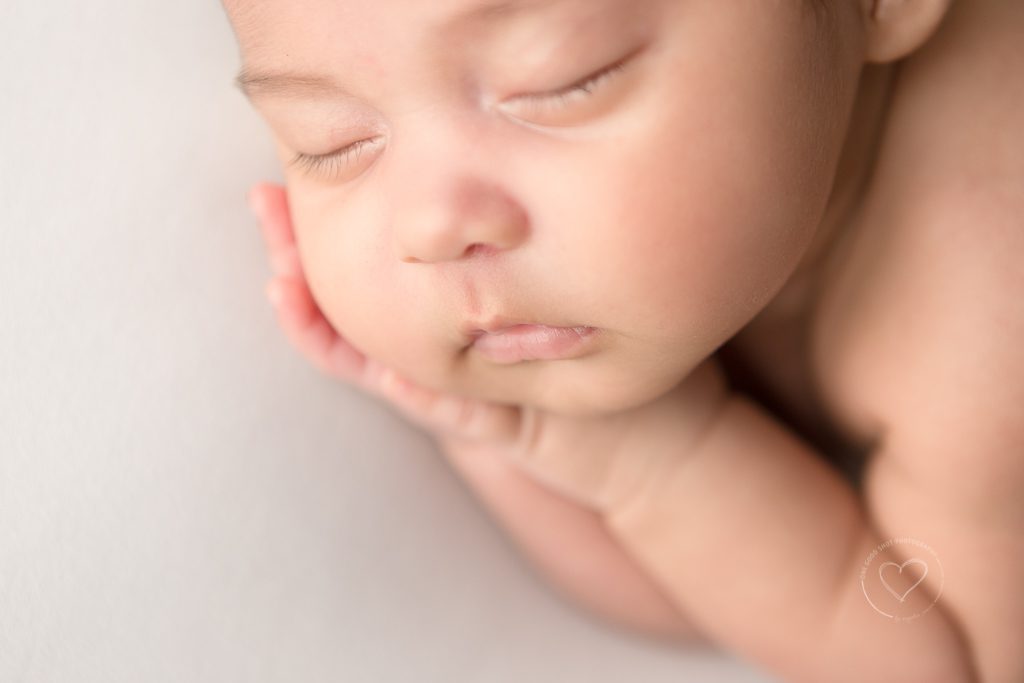 newborn girl, close up lips, fresno photographer