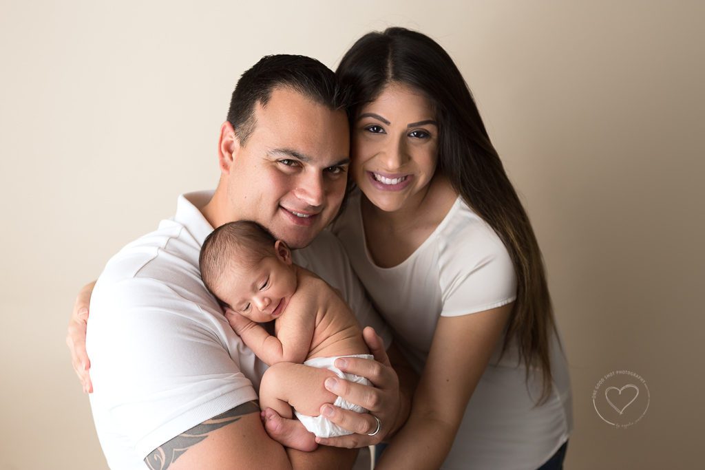 Newborn boy photos, Fresno Photographer, One Good Shot Photography, Family, Studio