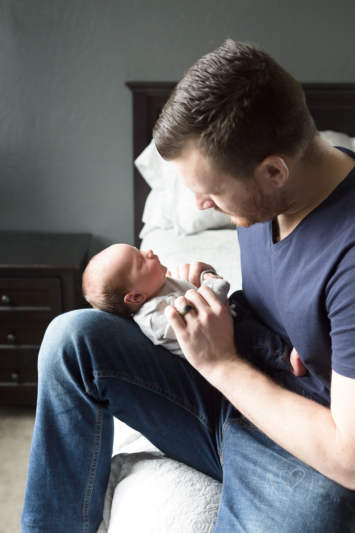 Newborn Lifestyle Photography,Father, Son